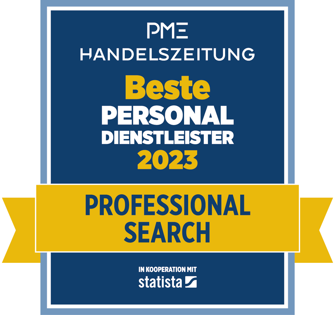 Beste Personaldienstleister 2023 - Professional Search